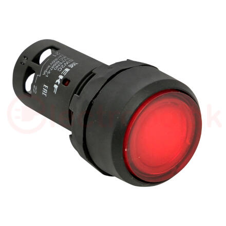 Кнопка красная SW2C-10D с подсветкой неон 1но IP54