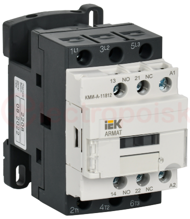 ARMAT Контактор КМИ-А-11812 LC1D 18А 24В/АС3 1НО/1НЗ IEK