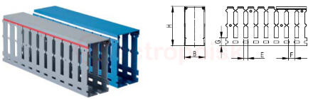 Короб перфорированный RL12 80x100 серый QUADRO