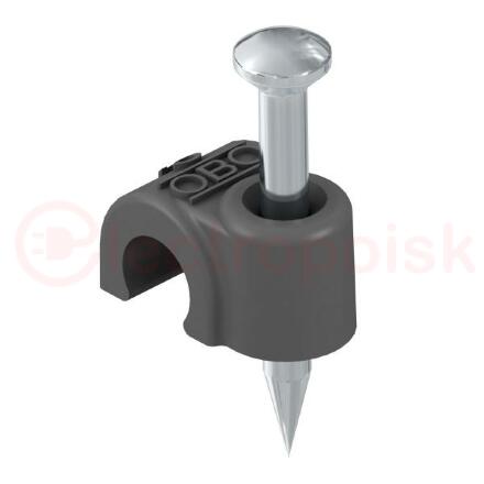 Крепежная скоба с гвоздем 10mm, L25