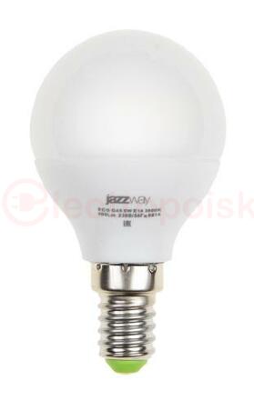 Лампа светодиодная LED 5Вт E14 400Лм белый матовая шар 230V/50Hz ECO